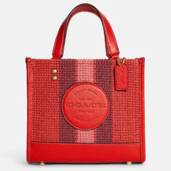 Coach Handbags - Coach Dempsey Tote 22 in Miami Red